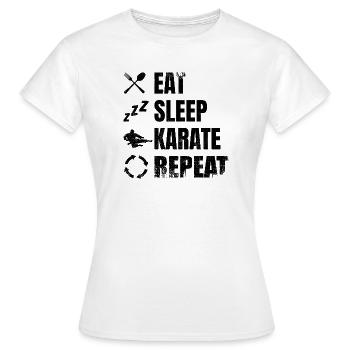 Karateka Routine - Women's T-Shirt - white - Front - AI Model Female 172 dark (172cm)