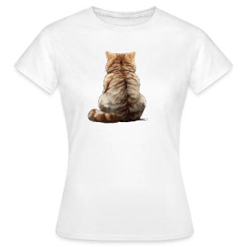 Exotische Kurzhaar - Frauen T-Shirt - Weiß - Vorne - AI Model Female 172 dark (172cm)