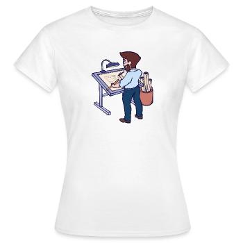 Projektmanager Architekt Job Vorgesetzter Karriere - Frauen T-Shirt - Weiß - Vorne - AI Model Female 172 dark (172cm)