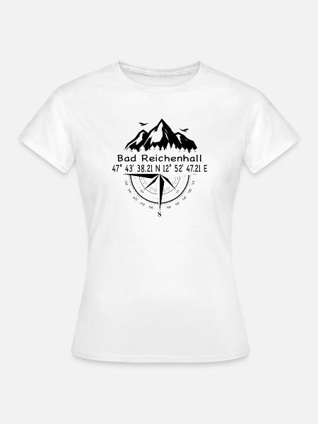 Koordinaten Bad Reichenhall - Frauen T-Shirt - Weiß