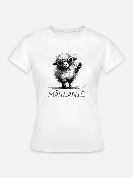 mählanie melanie meli melli schaf name lustig2 - Frauen T-Shirt - Weiß