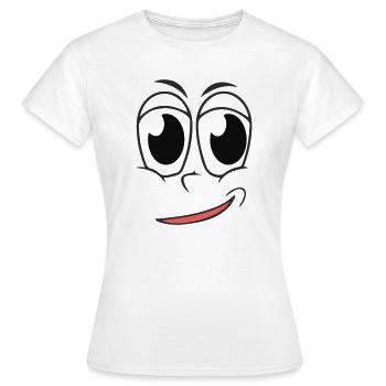 Face vers le haut - T-shirt Femme - blanc - Devant - AI Model Female 172 dark (172cm)