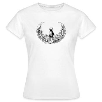 Ägyptische Zeichnung Göttin Isis Ägypten - Frauen T-Shirt - Weiß - Vorne - AI Model Female 172 dark (172cm)