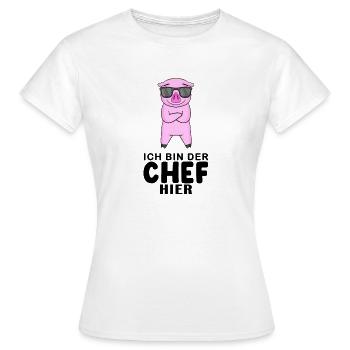 Chef Spruch - Frauen T-Shirt - Weiß - Vorne - AI Model Female 172 dark (172cm)