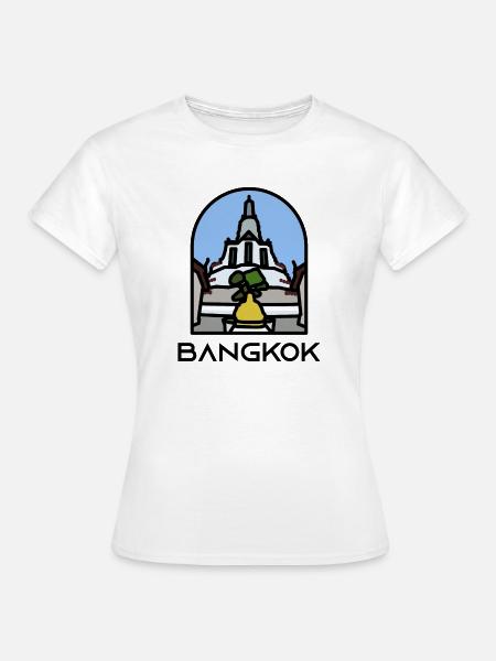 Bangkok - Wat Arun - Frauen T-Shirt - Weiß