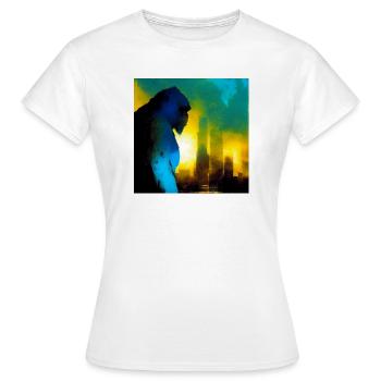 Gorilla 01 - Women's T-Shirt - white - Front - AI Model Female 172 dark (172cm)