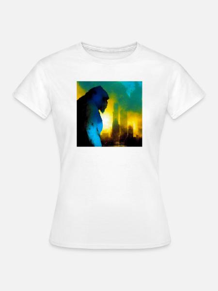Gorilla 01 - Frauen T-Shirt - Weiß