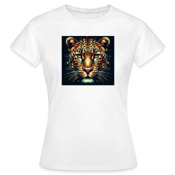 Leopard - Women's T-Shirt - white - Front - AI Model Female 172 dark (172cm)