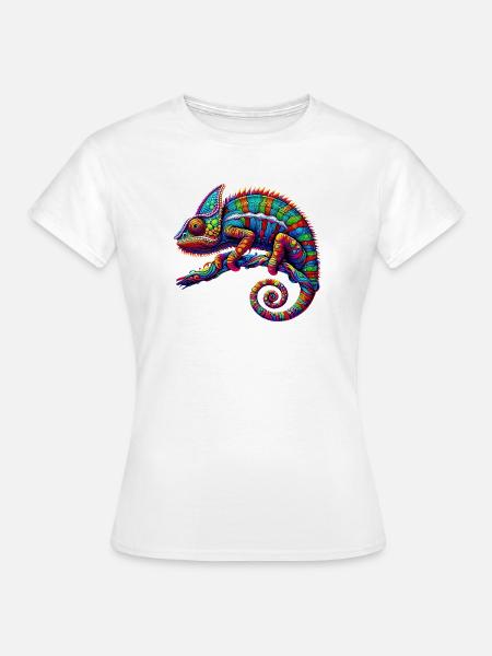 Chamäleon - Frauen T-Shirt - Weiß