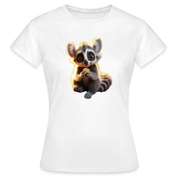 Amoureux des lémuriens à queue annelée Lémurien lémurien à queue annelée Maki lémurien à queue annelée - T-shirt Femme - blanc - Devant - AI Model Female 172 dark (172cm)