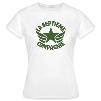 Seventh Company, 7th Company, Chaudard - Women's T-Shirt - white - Front - AI Model Female 172 dark (172cm)