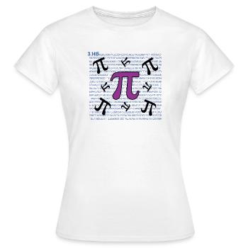 Pi Day - Bonne journée Pi - T-shirt Femme - blanc - Devant - AI Model Female 172 dark (172cm)