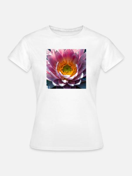 Seerose - Frauen T-Shirt - Weiß