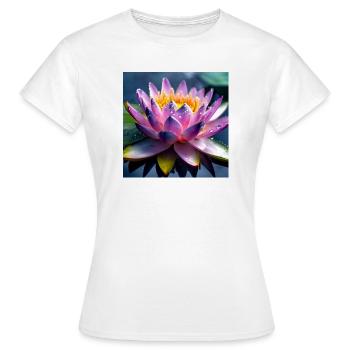 Nénuphar - T-shirt Femme - blanc - Devant - AI Model Female 172 dark (172cm)