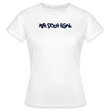 Je m’en fous Statement Attitude Chill - T-shirt Femme - blanc - Devant - AI Model Female 172 dark (172cm)