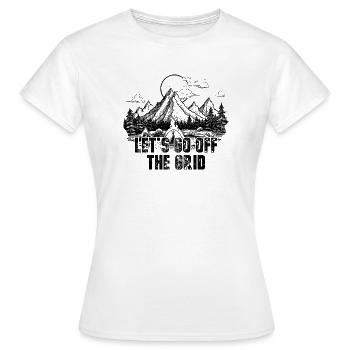 Verlassen wir das Raster - Frauen T-Shirt - Weiß - Vorne - AI Model Female 172 dark (172cm)