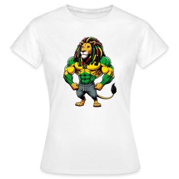Musique reggae jamaïcaine - T-shirt Femme - blanc - Devant - AI Model Female 172 dark (172cm)