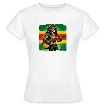 Musique reggae jamaïcaine - T-shirt Femme - blanc - Devant - AI Model Female 172 dark (172cm)