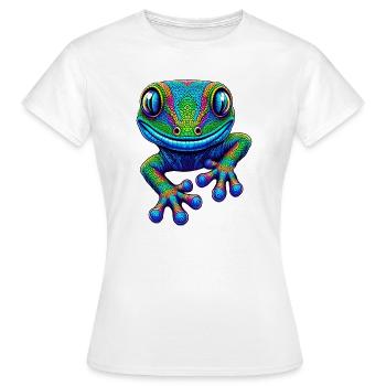Gecko - Women's T-Shirt - white - Front - AI Model Female 172 dark (172cm)