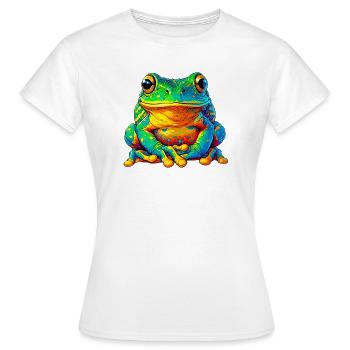 Frog - Women's T-Shirt - white - Front - AI Model Female 172 dark (172cm)