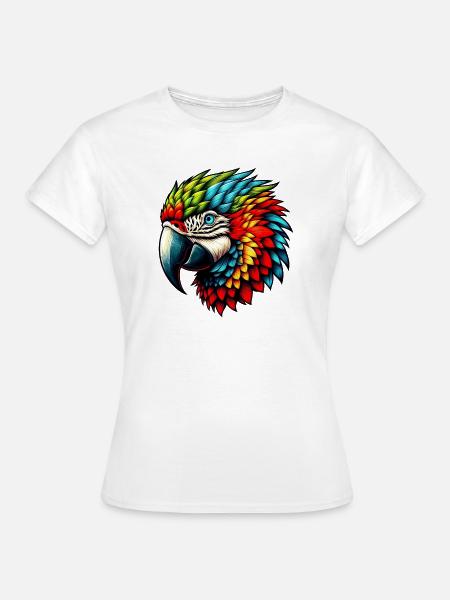 Papagei - Frauen T-Shirt - Weiß