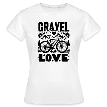 Gravel Love - Gravel Bike - Women's T-Shirt - white - Front - AI Model Female 172 dark (172cm)