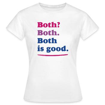Mois de la fierté LGBTQ – Fierté bisexuelle - T-shirt Femme - blanc - Devant - AI Model Female 172 dark (172cm)