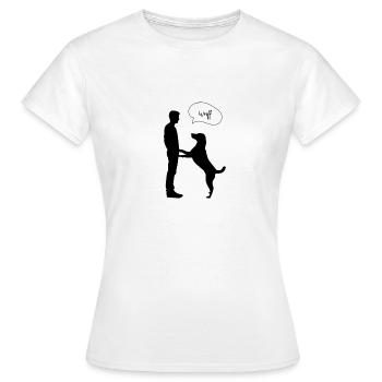 Hundefreund - Frauen T-Shirt - Weiß - Vorne - AI Model Female 172 dark (172cm)