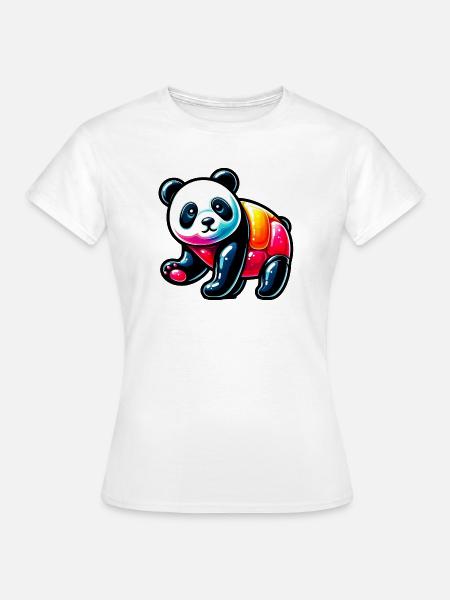 Panda - Frauen T-Shirt - Weiß