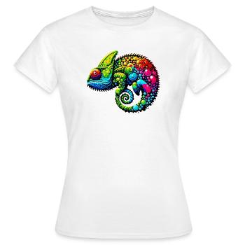 Caméléon - T-shirt Femme - blanc - Devant - AI Model Female 172 dark (172cm)