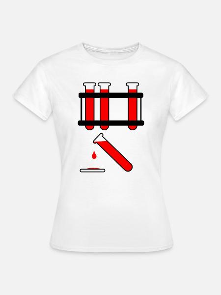Blutprobe - Frauen T-Shirt - Weiß