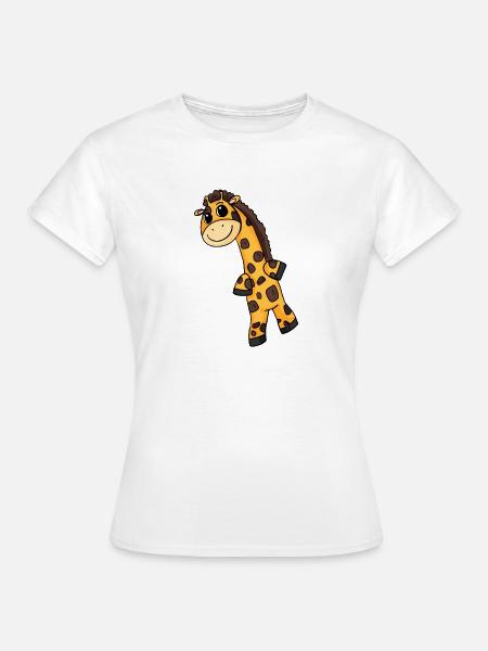 Giraffe Motiv - Frauen T-Shirt - Weiß