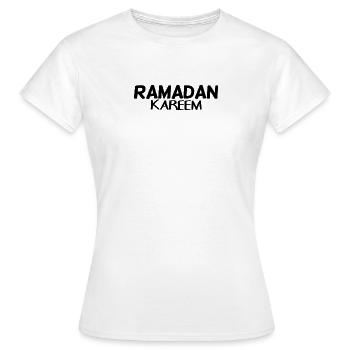 Ramadan Kareem - Frauen T-Shirt - Weiß - Vorne - AI Model Female 172 dark (172cm)