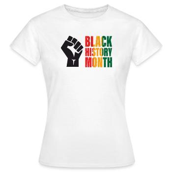 Black History Month - Frauen T-Shirt - Weiß - Vorne - AI Model Female 172 dark (172cm)