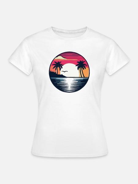 Sommerzeit - Frauen T-Shirt - Weiß