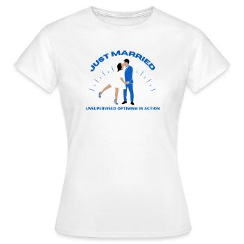 just married | Wedding - Women's T-Shirt - white - Front - AI Model Female 172 dark (172cm)