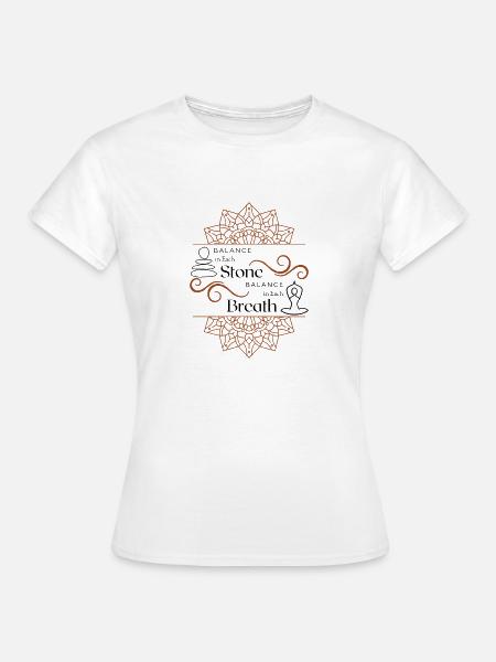 Komplexer Mandala-Wirbelteiler - Frauen T-Shirt - Weiß