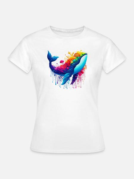 Wal - Frauen T-Shirt - Weiß