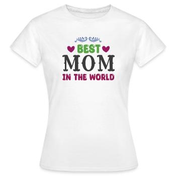 Beste Mama der Welt - Frauen T-Shirt - Weiß - Vorne - AI Model Female 172 dark (172cm)