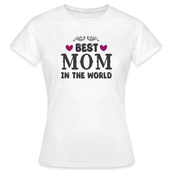Beste Mama der Welt - Frauen T-Shirt - Weiß - Vorne - AI Model Female 172 dark (172cm)