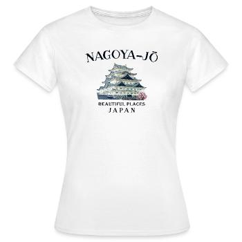 Château de Nagoya, beaux endroits au Japon Dessin - T-shirt Femme - blanc - Devant - AI Model Female 172 dark (172cm)