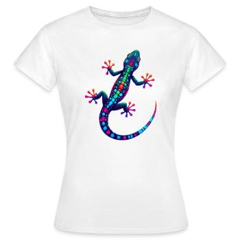 Gecko - T-shirt Femme - blanc - Devant - AI Model Female 172 dark (172cm)