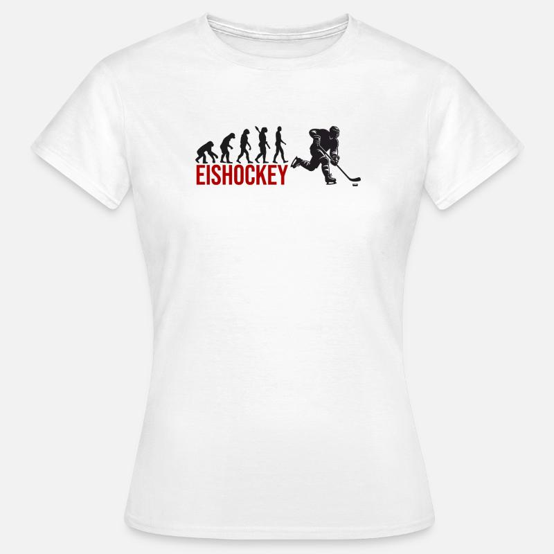 Evolution Eishockey - Frauen T-Shirt - Weiß
