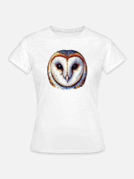 Schleiereule - Frauen T-Shirt - Weiß