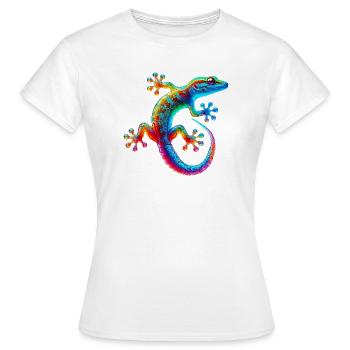 Gecko - T-shirt Femme - blanc - Devant - AI Model Female 172 dark (172cm)