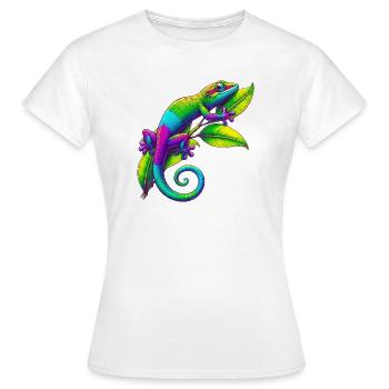 Gecko - Women's T-Shirt - white - Front - AI Model Female 172 dark (172cm)