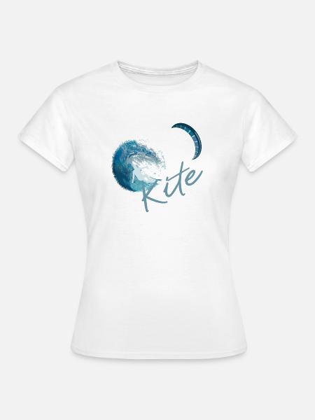 Kitesurfen - Frauen T-Shirt - Weiß