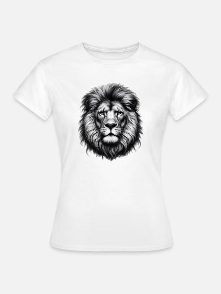 Löwe - Frauen T-Shirt - Weiß