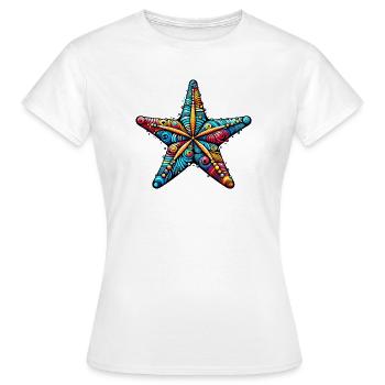 Étoile de mer - T-shirt Femme - blanc - Devant - AI Model Female 172 dark (172cm)