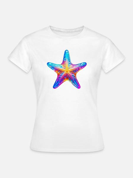 Seestern - Frauen T-Shirt - Weiß